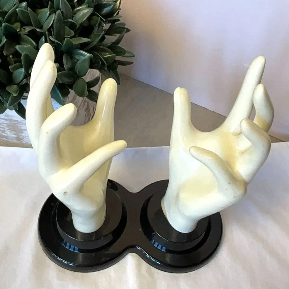 Double Mannequin Hand Display Vintage 1990's E&B Giftware great display piece